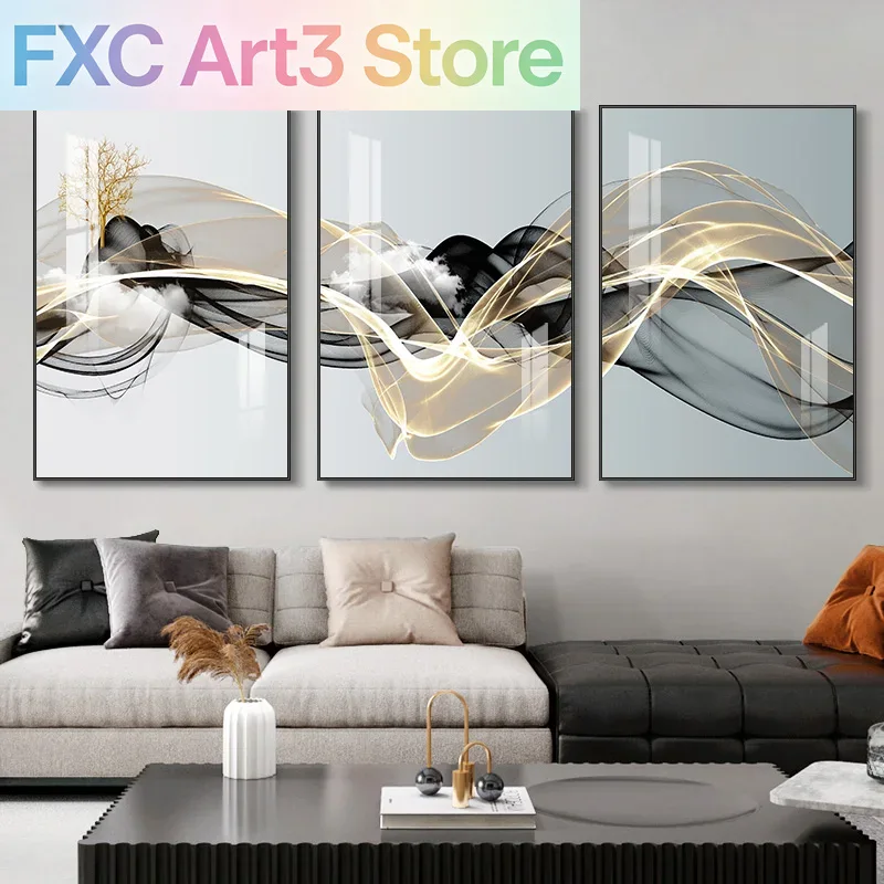 Abstract Canvas Set - Набор из 3-х безрамных постеров в