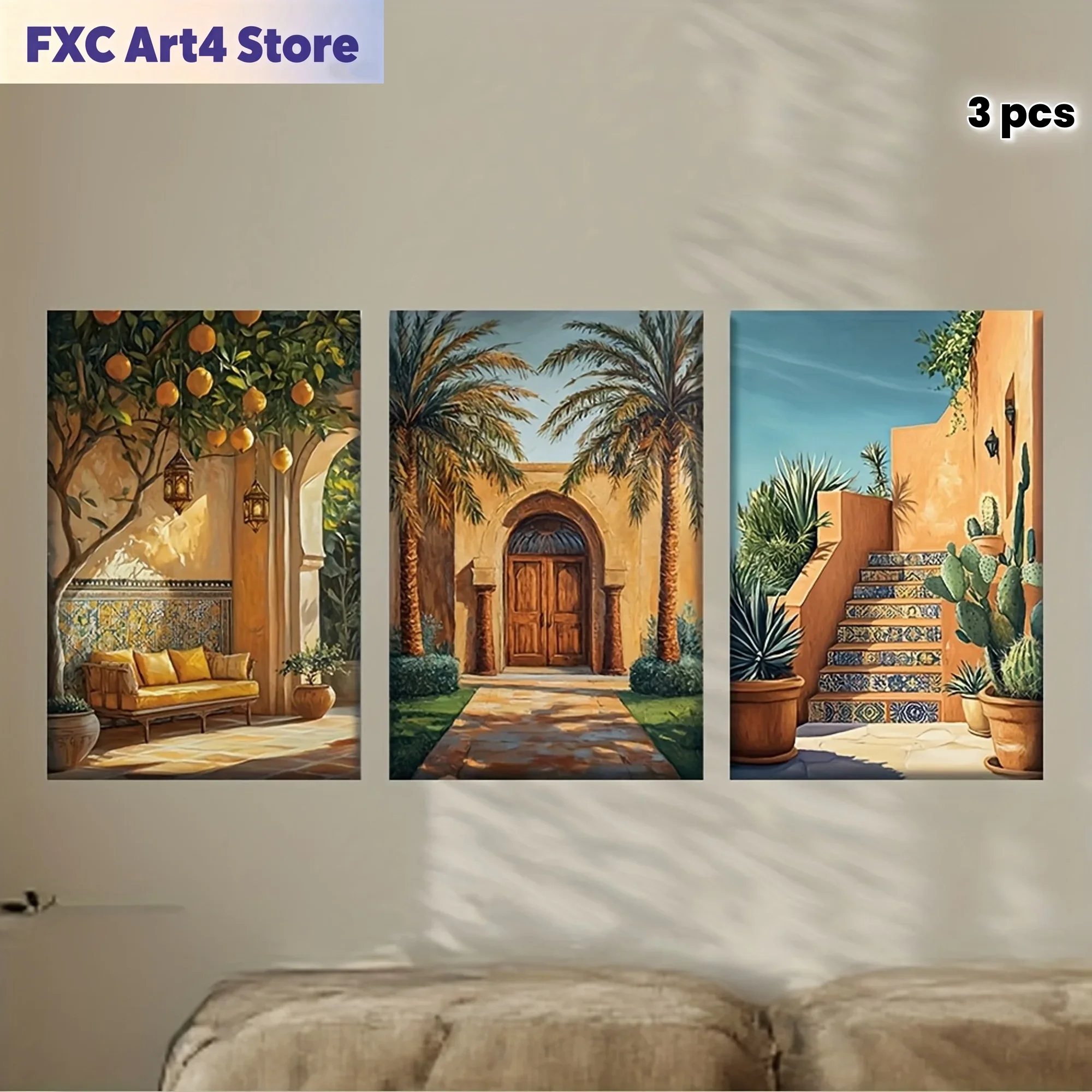 Abstract Canvas Set - Бескаркасные [JIT] картины на холсте, 3