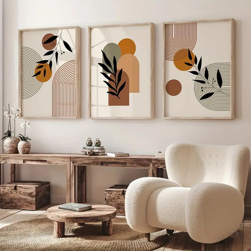 Abstract Canvas Set - Набор из 3 постеров в богемном