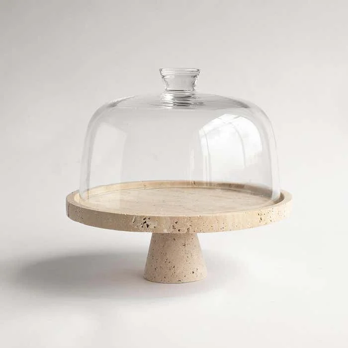 Подставка под натуральный мрам – обзор и цена Travertine Tray Oval