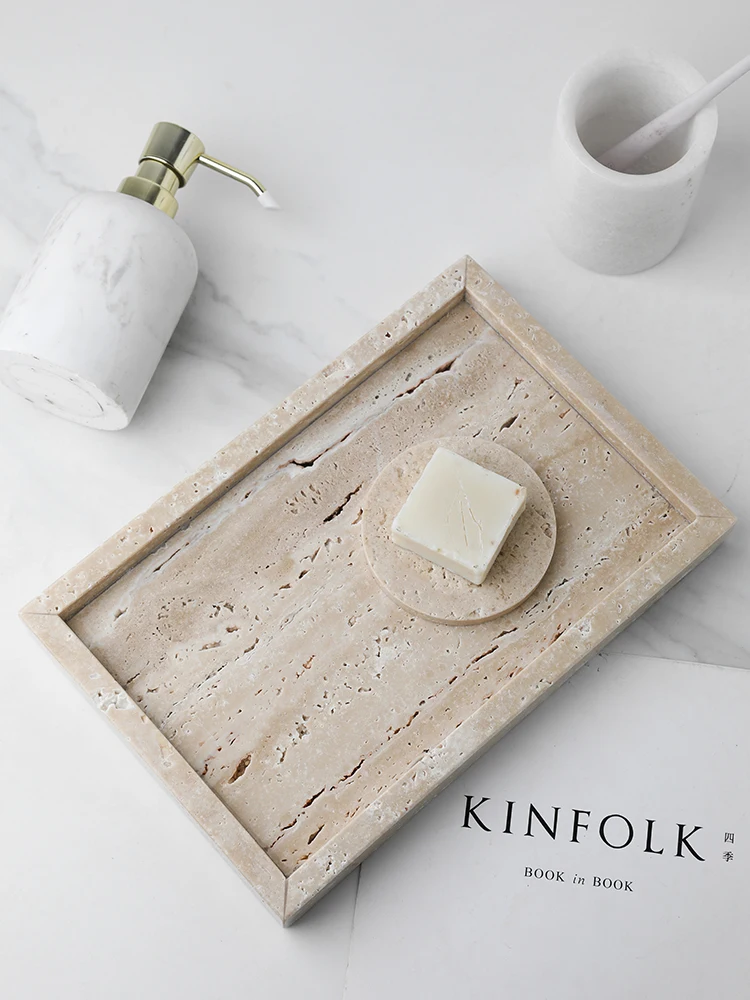 Минимализм, мраморный поднос д – обзор и цена Travertine Tray Oval