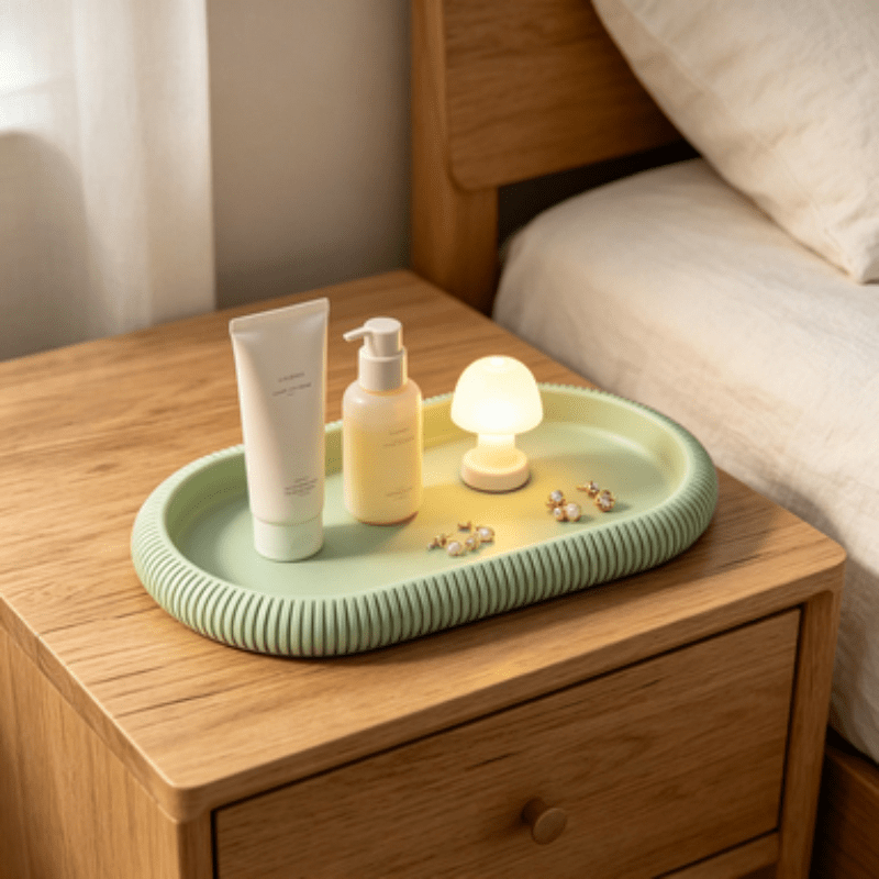 Овальный декоративный поднос-о – обзор и цена Travertine Tray Oval