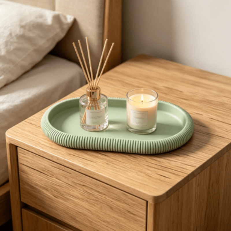 Овальный декоративный поднос-о – обзор и цена Travertine Tray Oval