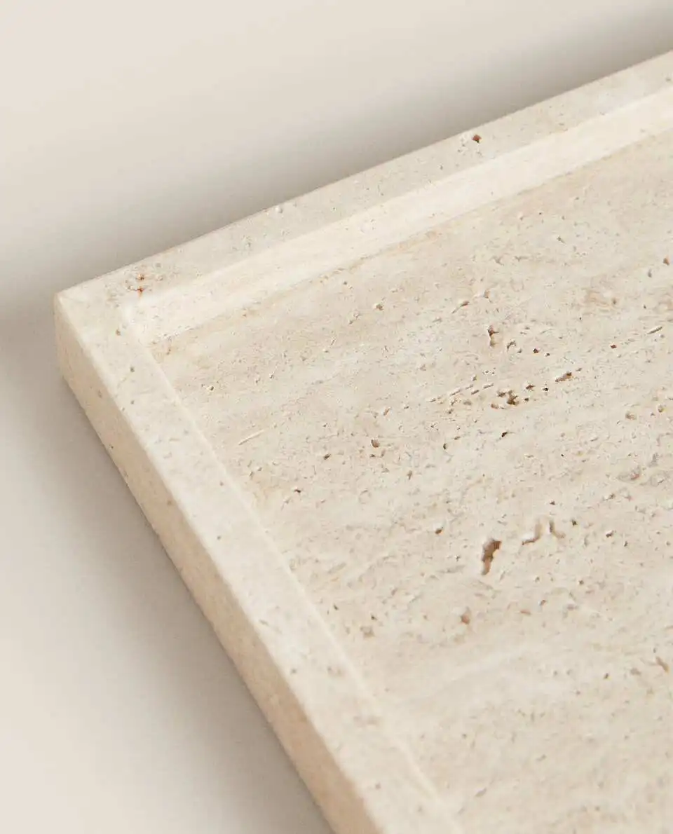 Желтый травертиновый поднос в  – обзор и цена Travertine Tray Oval