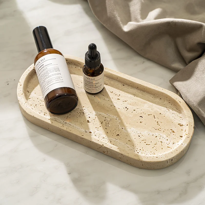 Поднос из травертина для ванно – обзор и цена Travertine Tray Oval