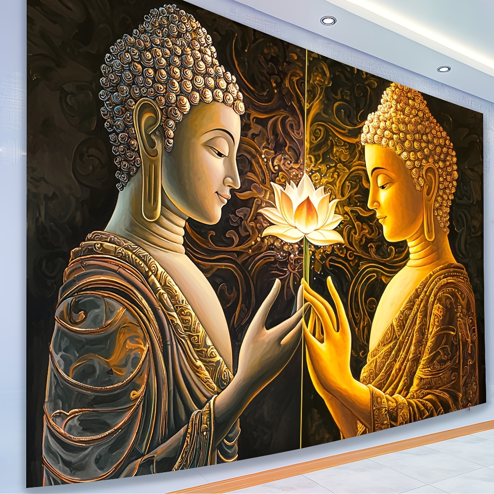 Будда Лотос Настенный Гобелен  – обзор и цена Interior Design Zen